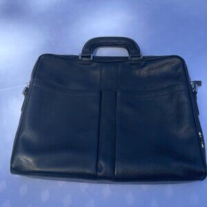 Salvatore Ferragamo Los Angeles Briefcase in black leather